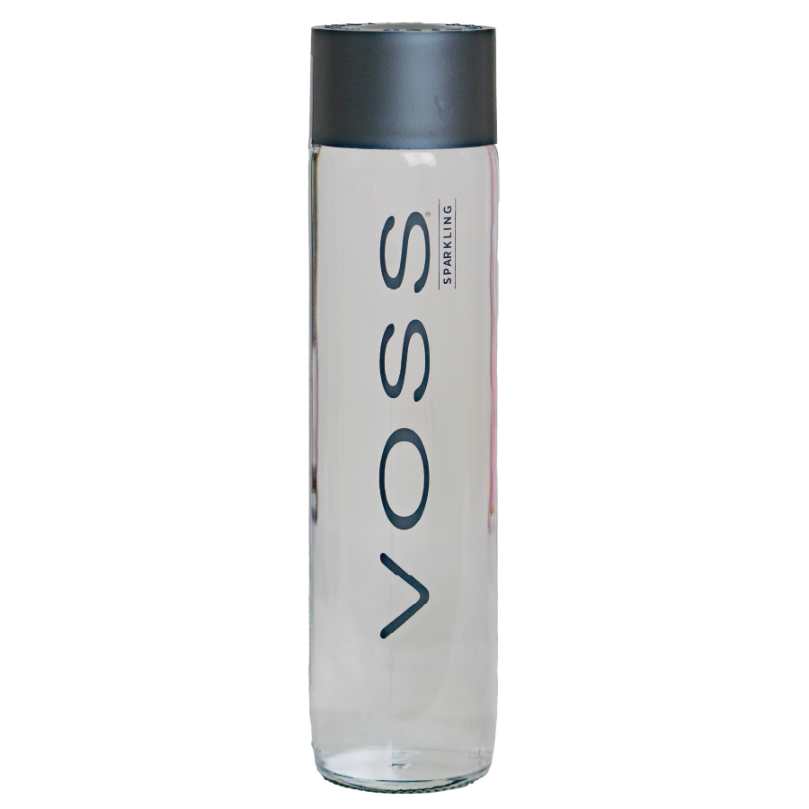 Voss Sparkling Glass Bottle 800ml